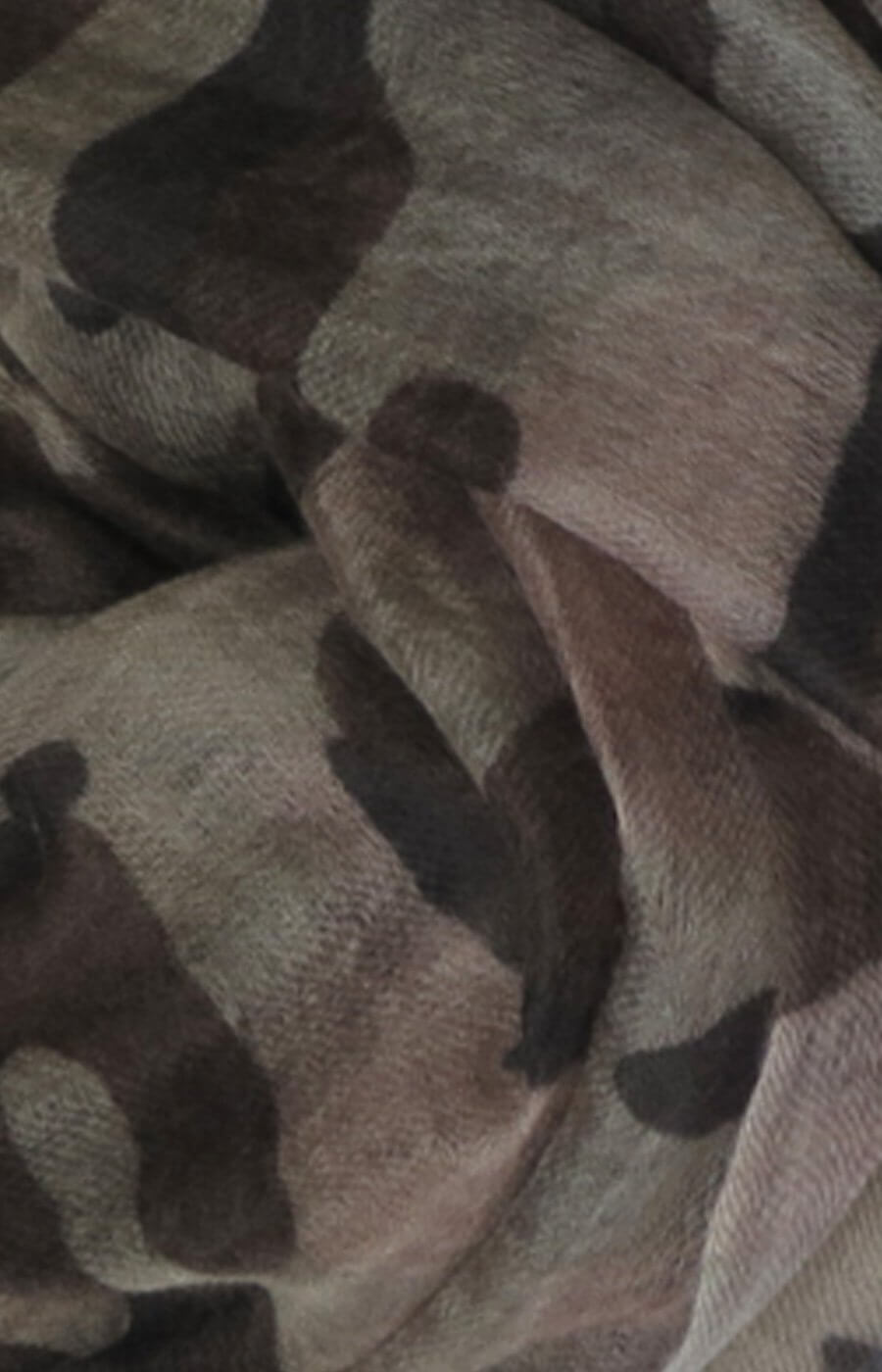 D/Luca Camouflage Shades of Grey - Fine Cashmere Scarf